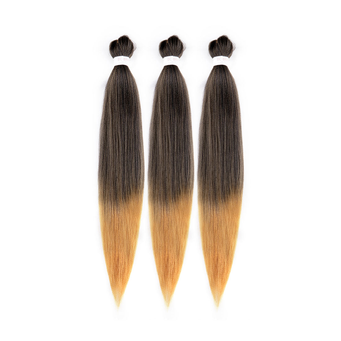 Pre-stretched EZ Braid Professional Braiding Hair Extension Ombre Yaki Synthetic Hair (#1B/27)