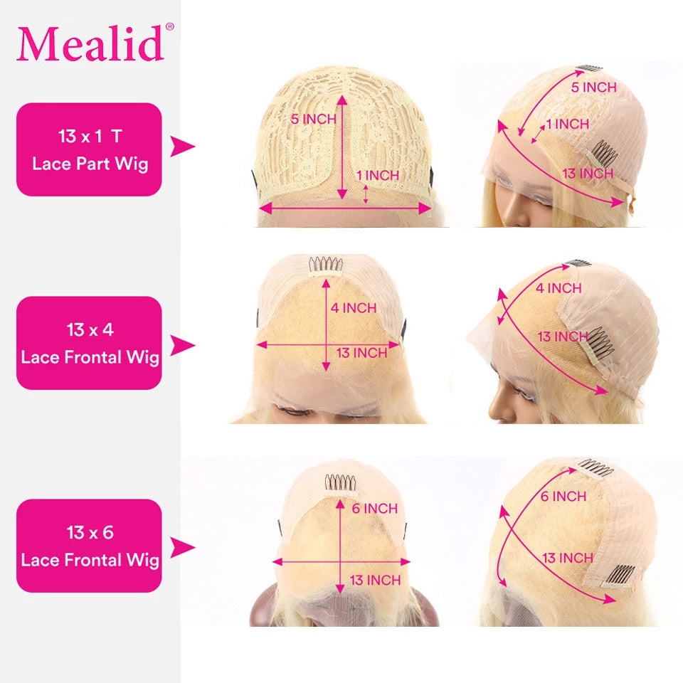 #613 Blonde 13x4 HD Lace Front Wigs-Deep Wave Human Hair Wigs