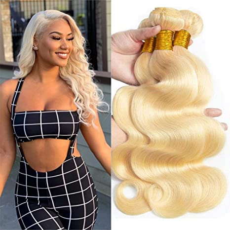 613 Blonde Body Wave Bundle Virgin Human Hair(10A)