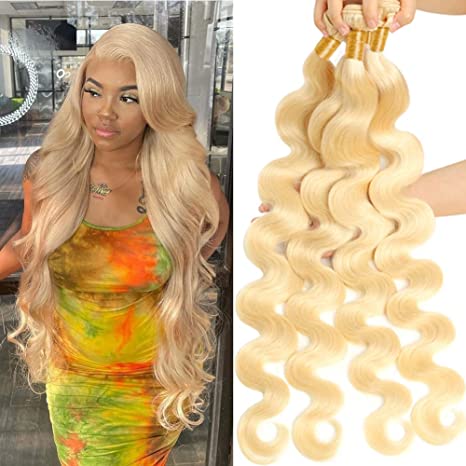 613 Blonde Body Wave Bundle Virgin Human Hair(10A)