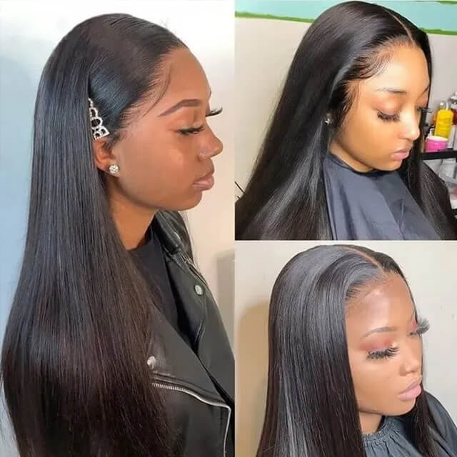 Riverwood Super HD Lace Straight Wigs 13x4 Front 180% Density Pre-Plucked Virgin Human Hair