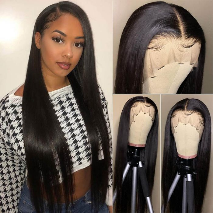 Riverwood Straight Wigs 13x4 HD Lace Front 150% Density Pre-Plucked Virgin Human Hair