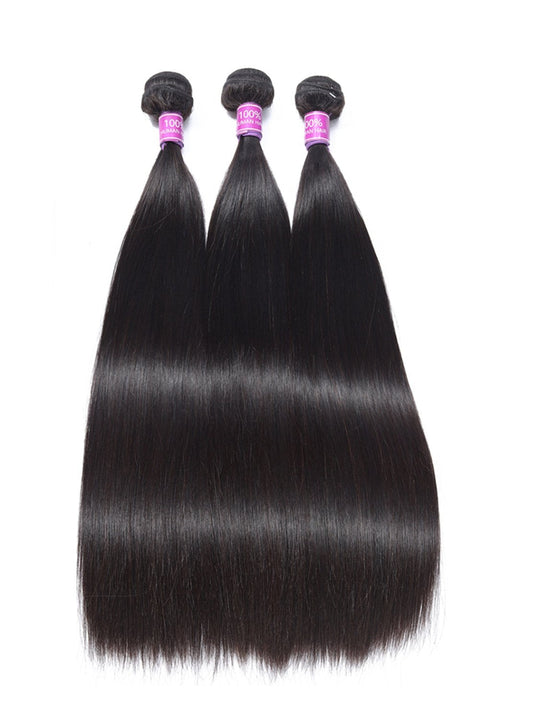 Riverwood 8A Brazilian Straight Human Hair Bundle Nature Black