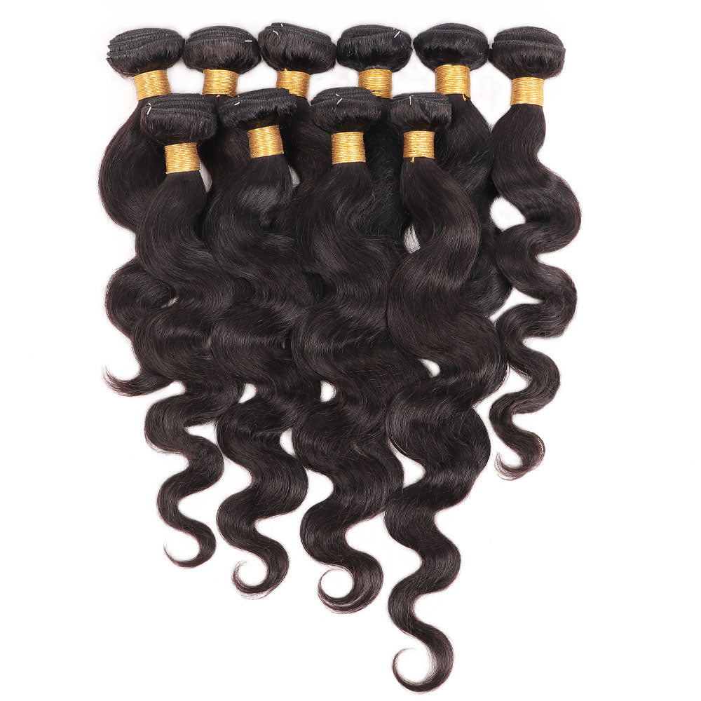 10 Bundles Deal 8A Virgin Hair (Varied Length 12"-22")Straight/Body/Deep- Wholesale human hair bundles