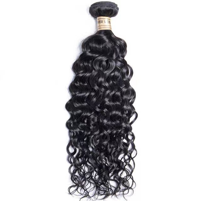 Riverwood 8A Water Wave Brazilian Human Hair Extension Natural Black Color