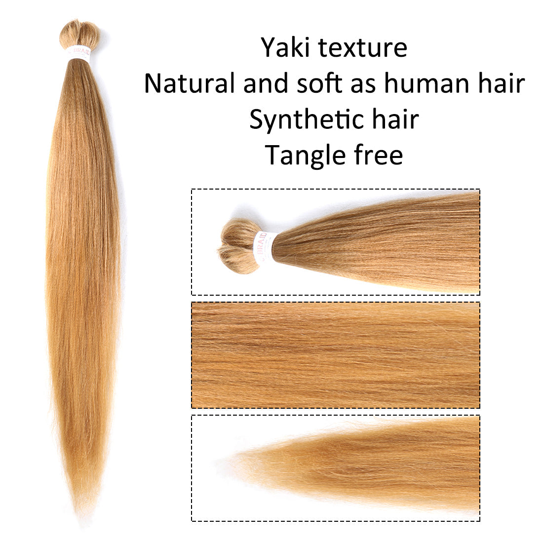 Pre-stretched EZ Braid Pre Stretched Braiding Hair 27# Professional Hair Yaki Synthetic Hair