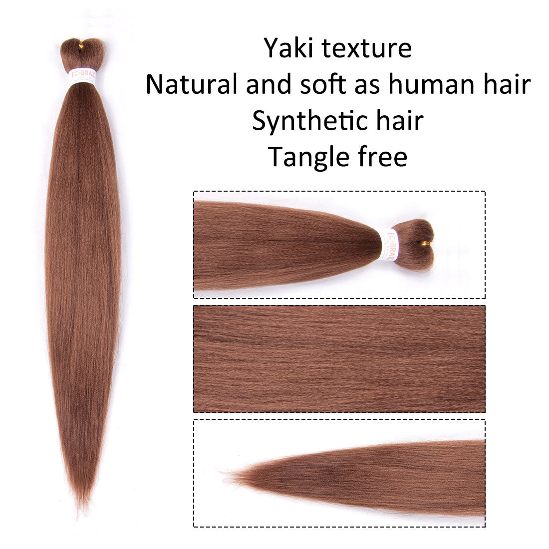 Pre-stretched EZ Braid Pre Stretched Braiding Hair 30# Professional Hair Yaki Synthetic Hair