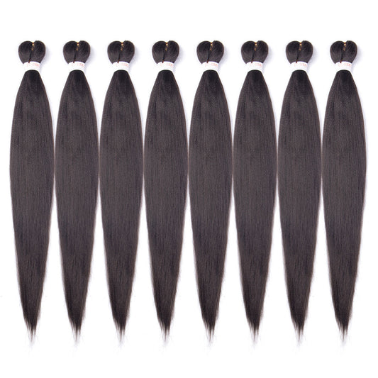 Pre-stretched EZ Braid Pre Stretched Braiding Hair 4#  Yaki Synthetic Hair