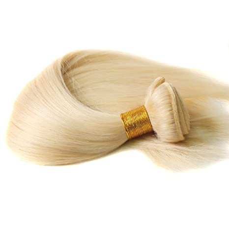 Color #613 Blonde Straight Bundle 10A Grade Virgin Human Hair