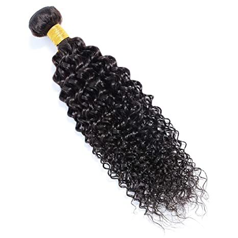 3 Bundles Kinky Curly With 4x4 Closure Brazilian Human Hair  Natural Black Color （8A）