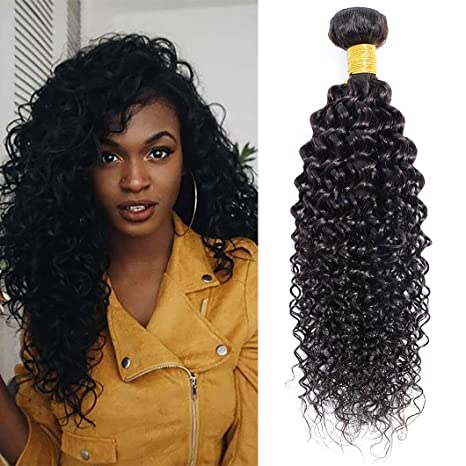 8A Kinky Wave 100% Brazilian Human Hair in Natural Black- 3 Bundles Deal available