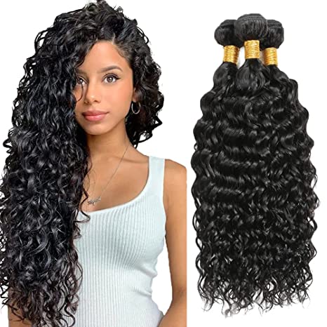 8A Kinky Wave 100% Brazilian Human Hair in Natural Black- 3 Bundles Deal available