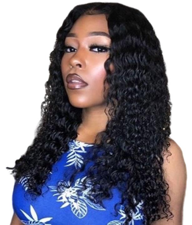 Deep wave human hair wigs