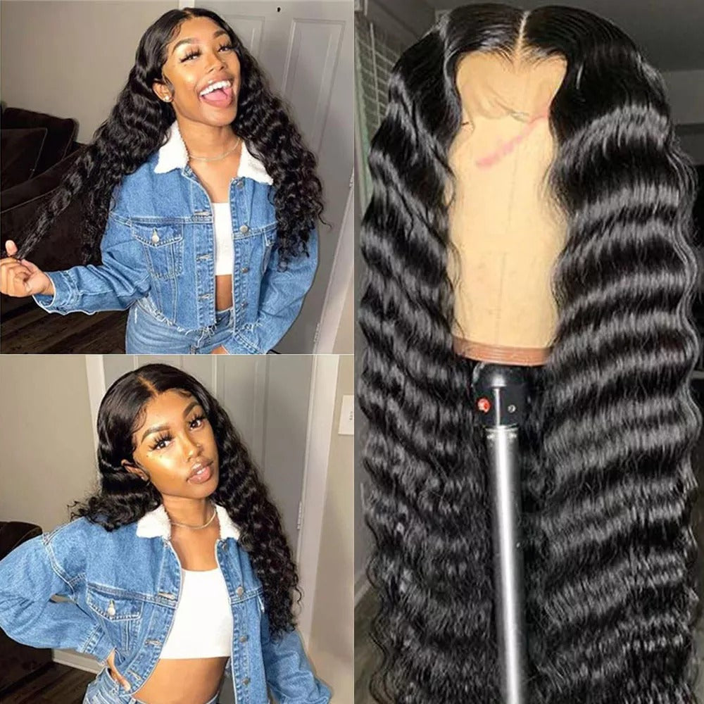 Riverwood Deep Wigs 13x4 HD Lace Front 150% Density Pre-Plucked Virgin Human Hair